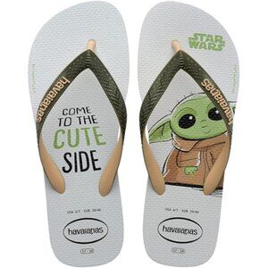 Havaianas Star Wars Baby Yoga Grogu Come To The Cute Side Flip Flop Sandal 11/12